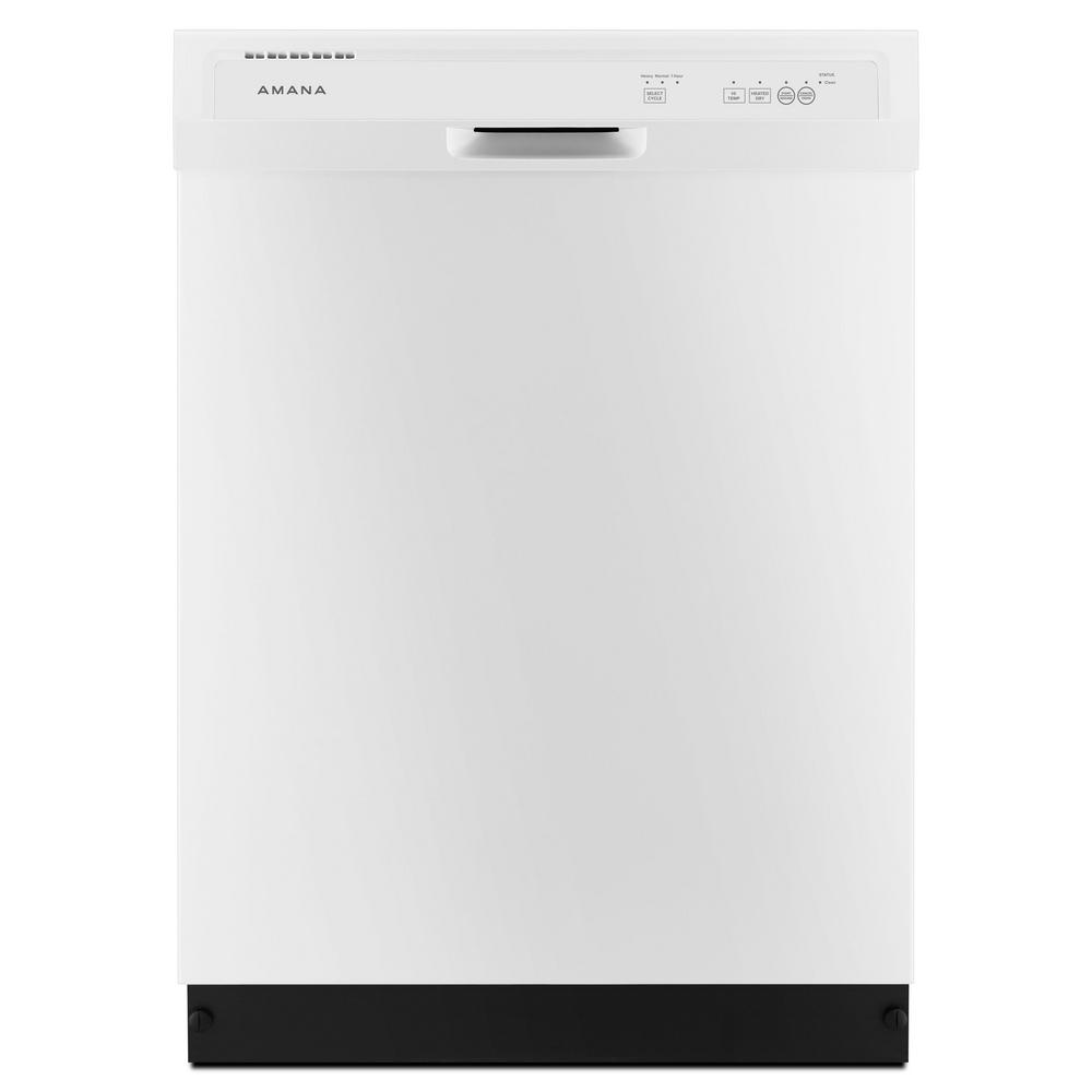 Bosch 300 Series 24 in. White Front Control Tall Tub Dishwasher with Stainless Steel Tub and 3rd