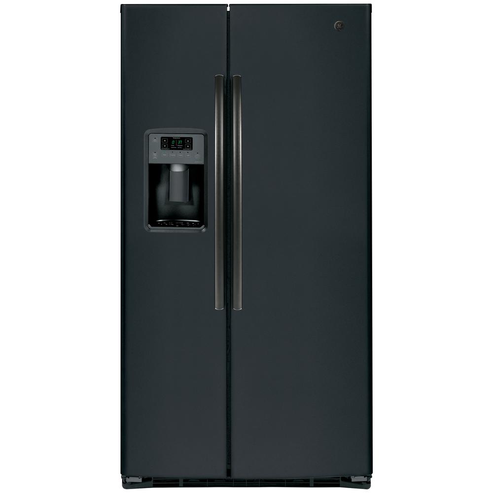 GE Adora 25.3 Cu. Ft. SideBySide Refrigerator ENERGY STAR in Black