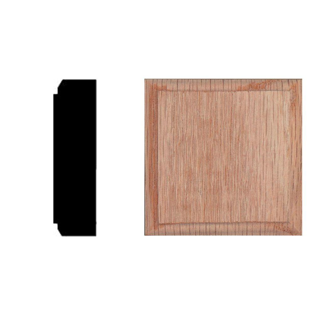 11 16 In X 2 1 Oak Rosette Block Moulding R80