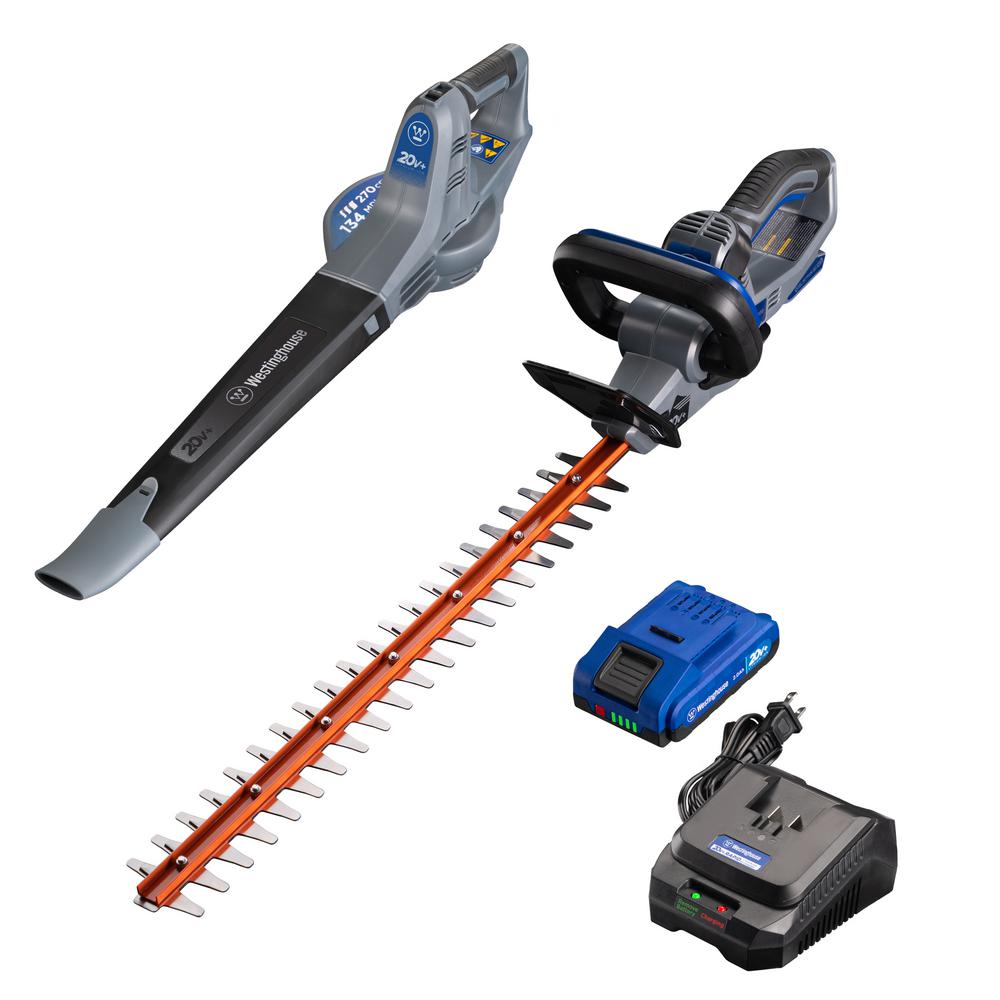 cordless blower and trimmer