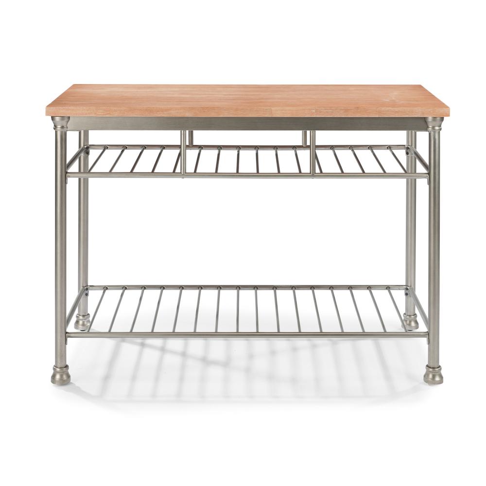 Home Styles French Quarter Aged White Wash Natural Kitchen Island Home Styles French Quarter Aged White Wash Natural Kitchen Island With Butcher Block Top