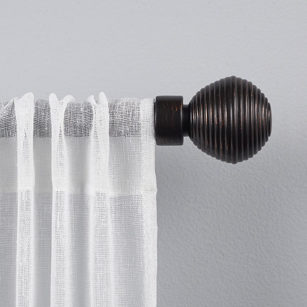 36 In 72 In Adjustable Length 1 In Dia Single Curtain Rod Kit