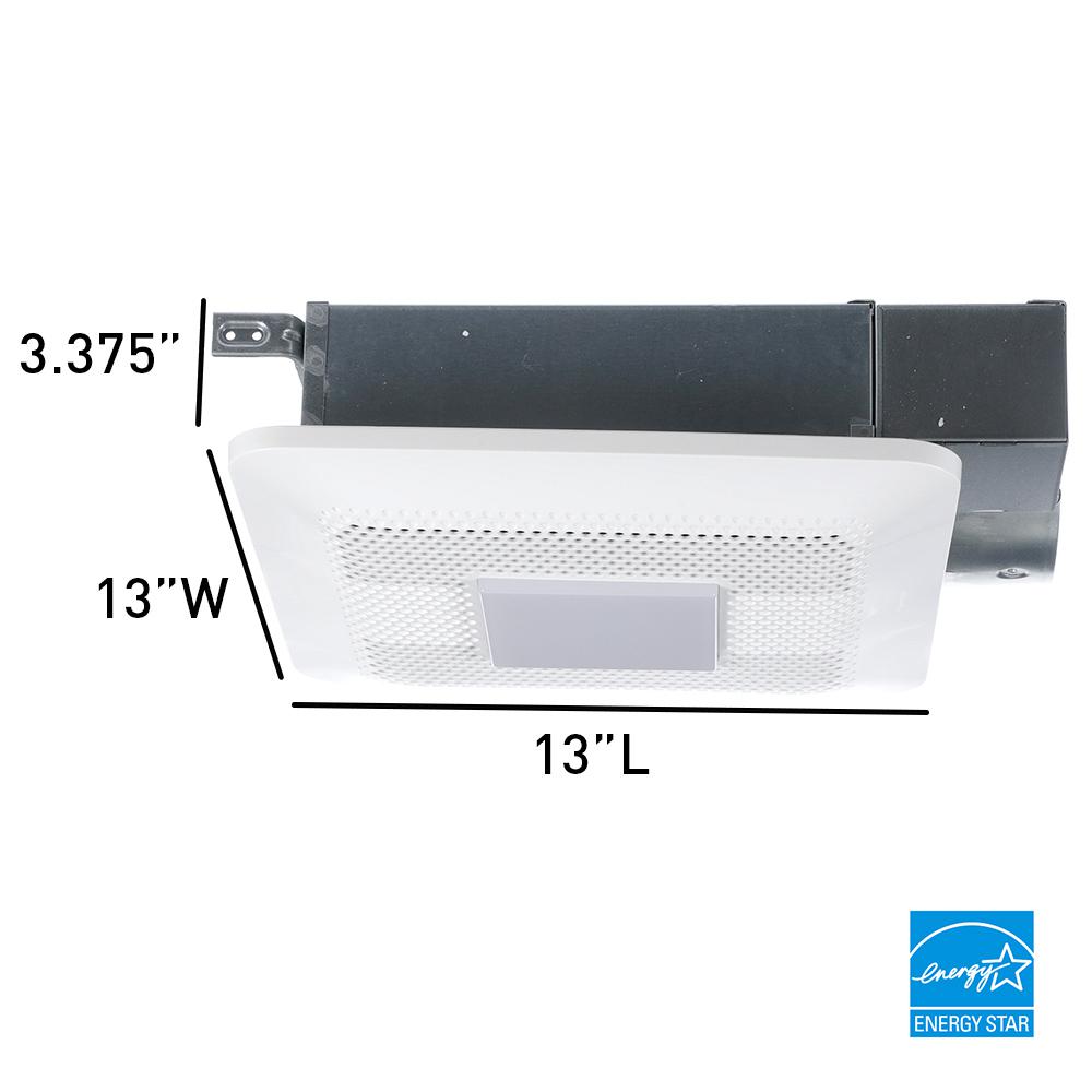 Panasonic Whisperthin Pick A Flow 80 Or 100 Cfm Exhaust Fan With Led Light Low Profile Ceiling Or Wall And 4 In Oval Duct Adapter Fv 0810rsl1 The Home Depot