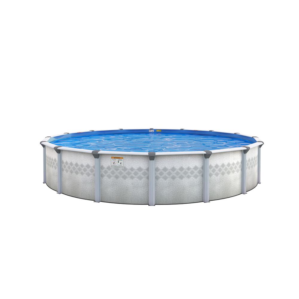 Above Ground Pools Pool Supplies The Home Depot Deep Round Above Ground Pool Package