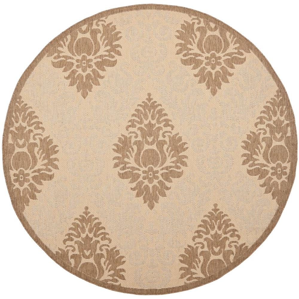 Safavieh Courtyard Natural Brown 7 Ft X Indoor Outdoor Round Safavieh Courtyard Natural Brown 7 Ft X Indoor Outdoor Round