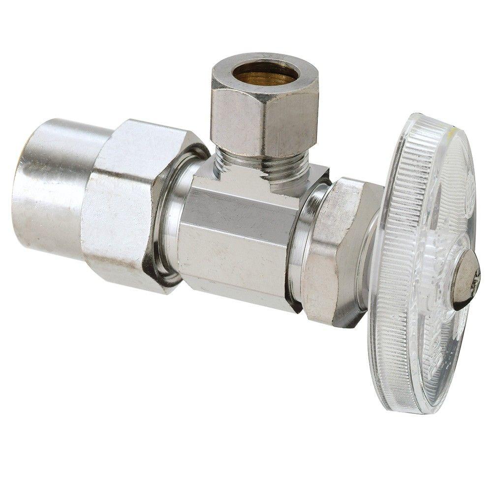 Brasscraft 1 2 In Cpvc Inlet X 3 8 In Compression Outlet Multi Turn Angle Valve Pr19x C1 The Home Depot