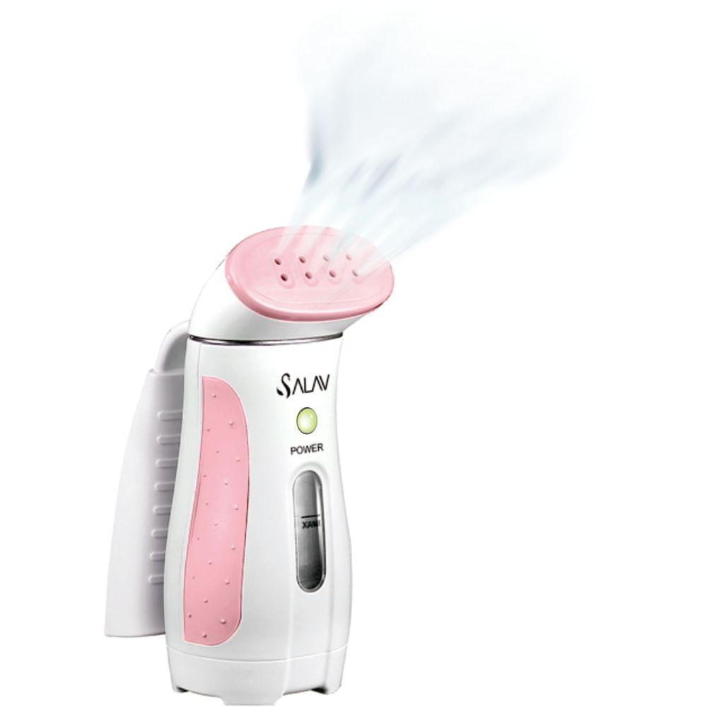 Salav Travel Handheld Garment Steamer Ts 01 Pink The Home Depot