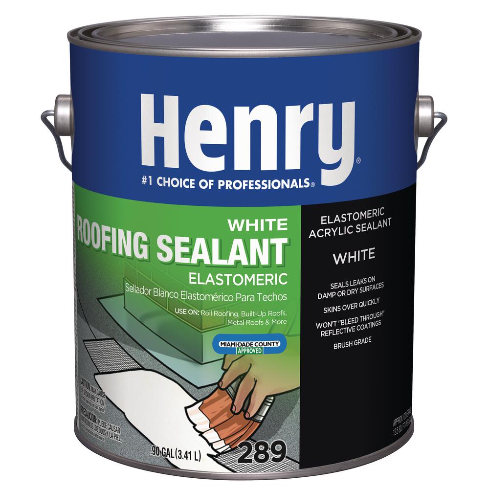 Henry 0.90 Gal. 289 Elastocaulk Acrylic Roof Sealant-HE289146 - The Best Roof Sealant For Leaks Home Depot