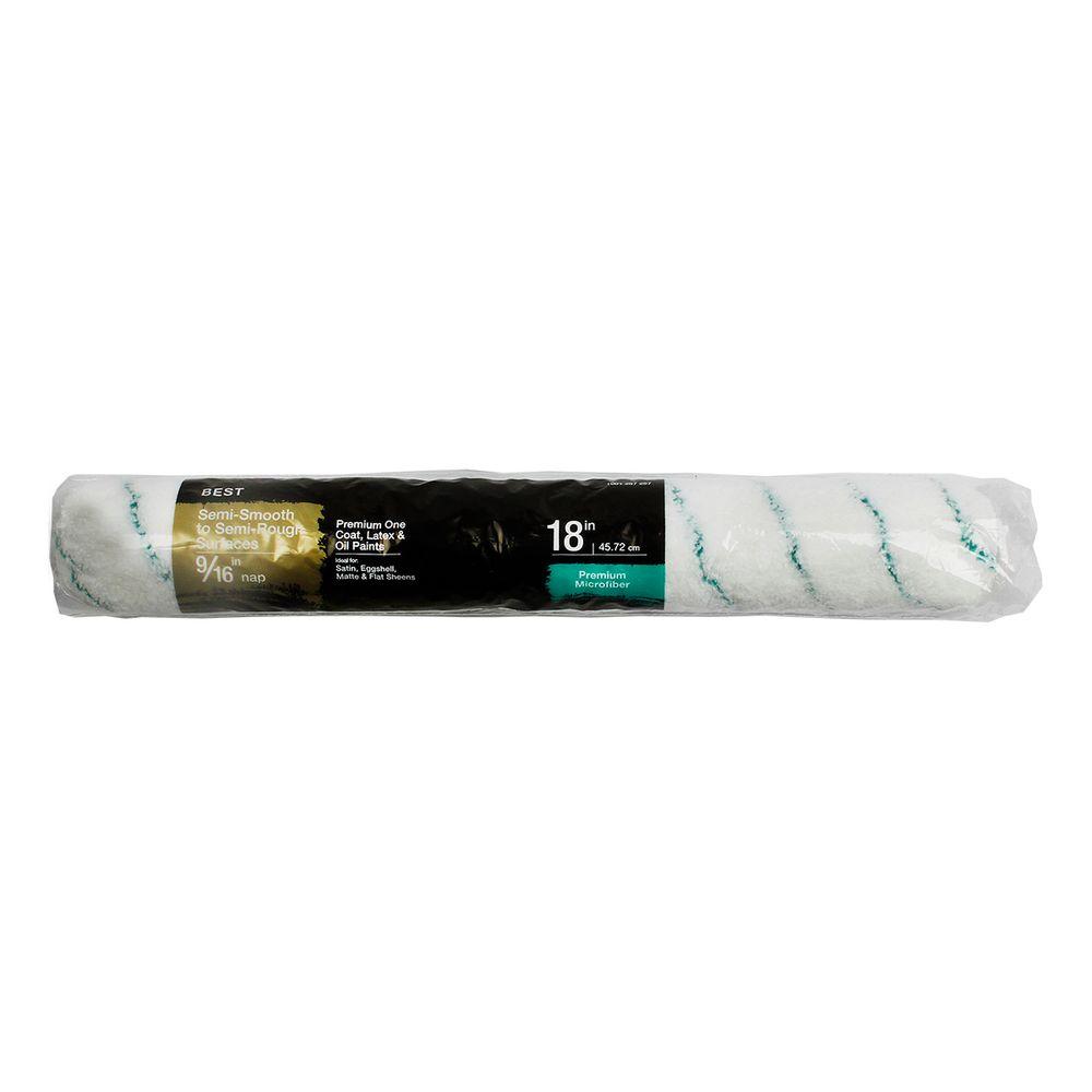 18 In X 9 16 In Microfiber Paint Roller Cover HD RC 174 1800 The