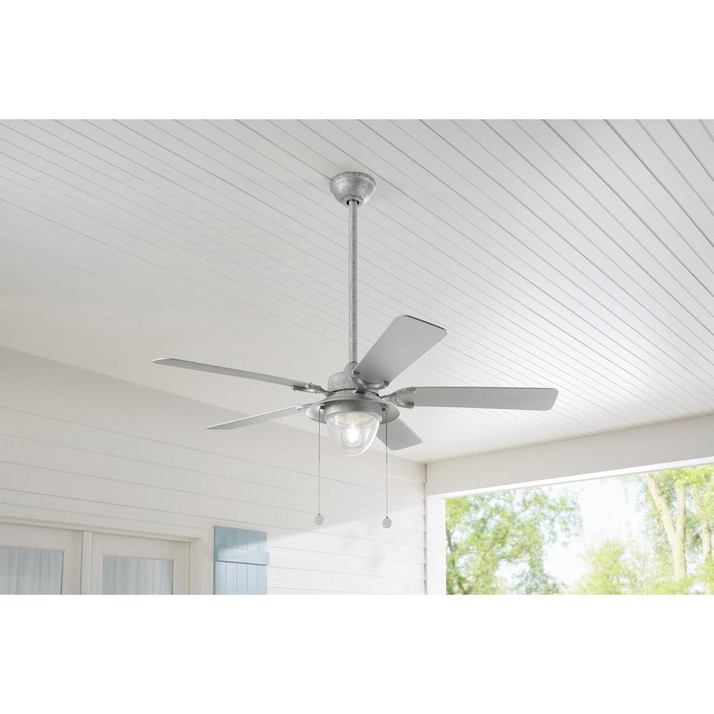 Home Decorators Collection Hanahan 52 In Led Outdoor Galvanized Home Decorators Collection Hanahan 52
