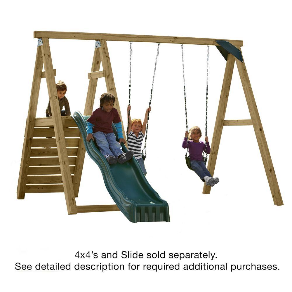 Swing N Slide Playsets Pine Bluff Playset Just Add X S And Slide Pb The Home Depot