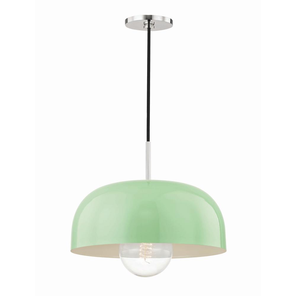 Mitzi By Hudson Valley Lighting Avery 1 Light 14 In W Polished Mitzi By Hudson Valley Lighting Avery 1 Light 14 In W Polished Nickel Pendant