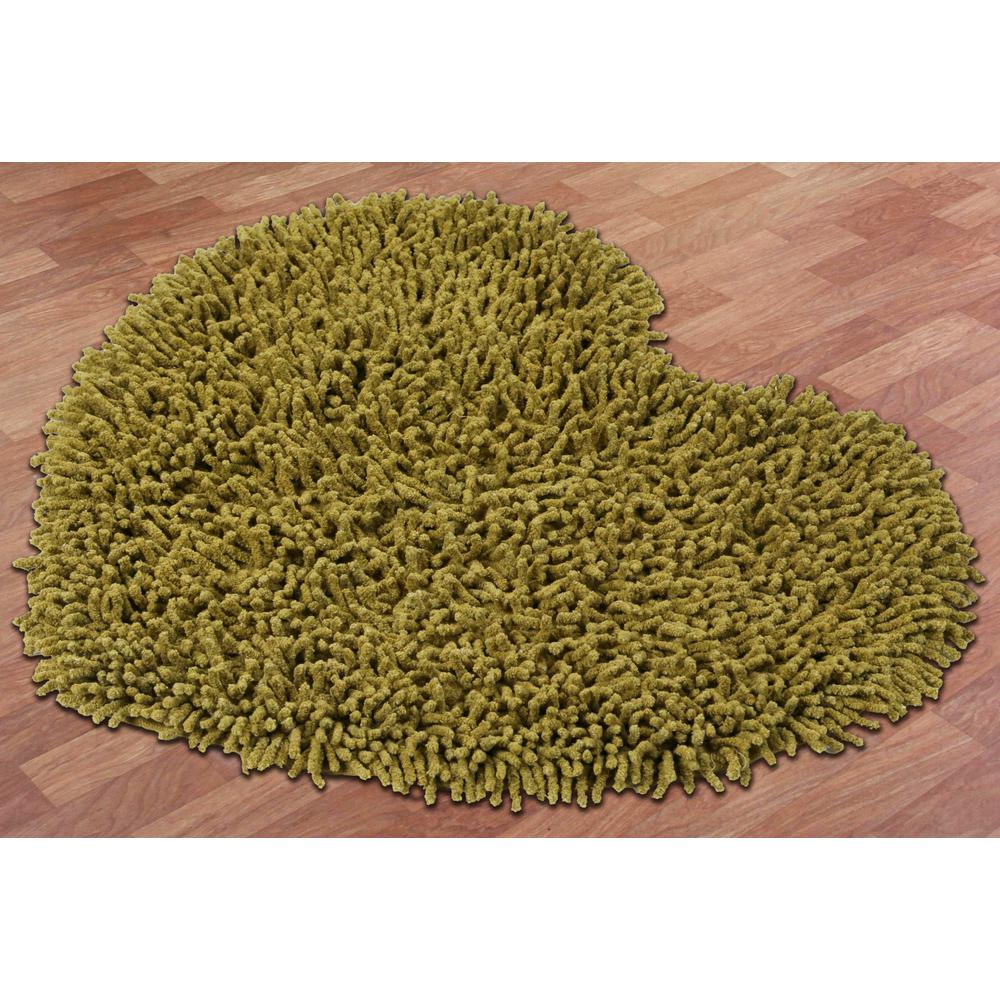 Moss Shag Chenille Twist 1 Ft 8 In X 2 Ft Accent Rug Chs1009h