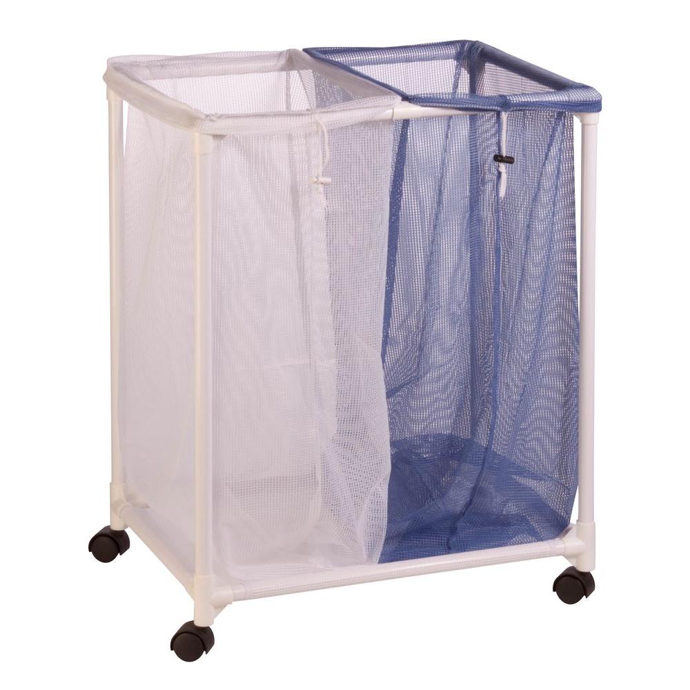 laundry basket two compartments