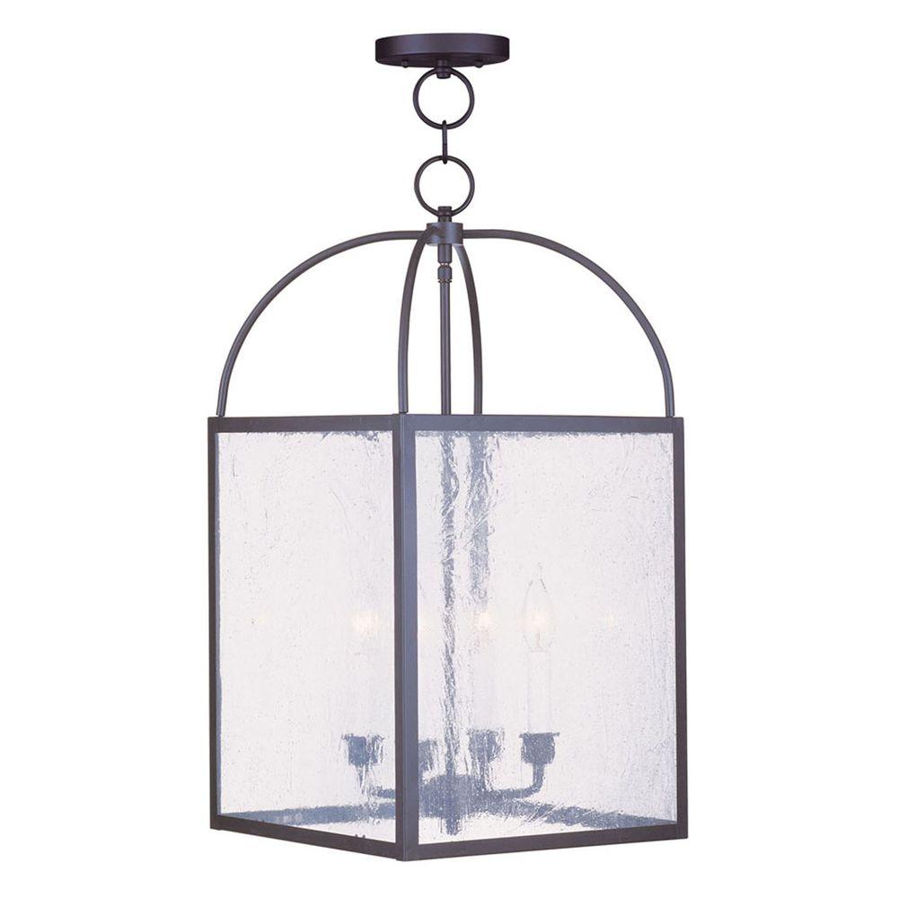 Livex Lighting Providence 4 Light Bronze Incandescent Pendant 4046 Livex Lighting Providence 4 Light Bronze Incandescent Pendant