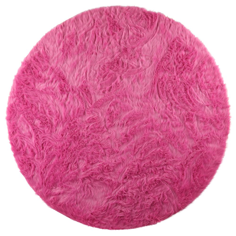 Home Decorators Collection Faux Sheepskin Hot Pink 8 Ft X Home Decorators Collection Faux Sheepskin Hot Pink 8 Ft X Round Area
