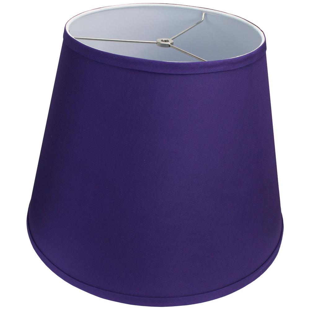 Fenchelshades Com Fenchel Shades 11 In Top Diameter X 17 Bottom 13 Slant Empire Lamp Shade Linen Purple