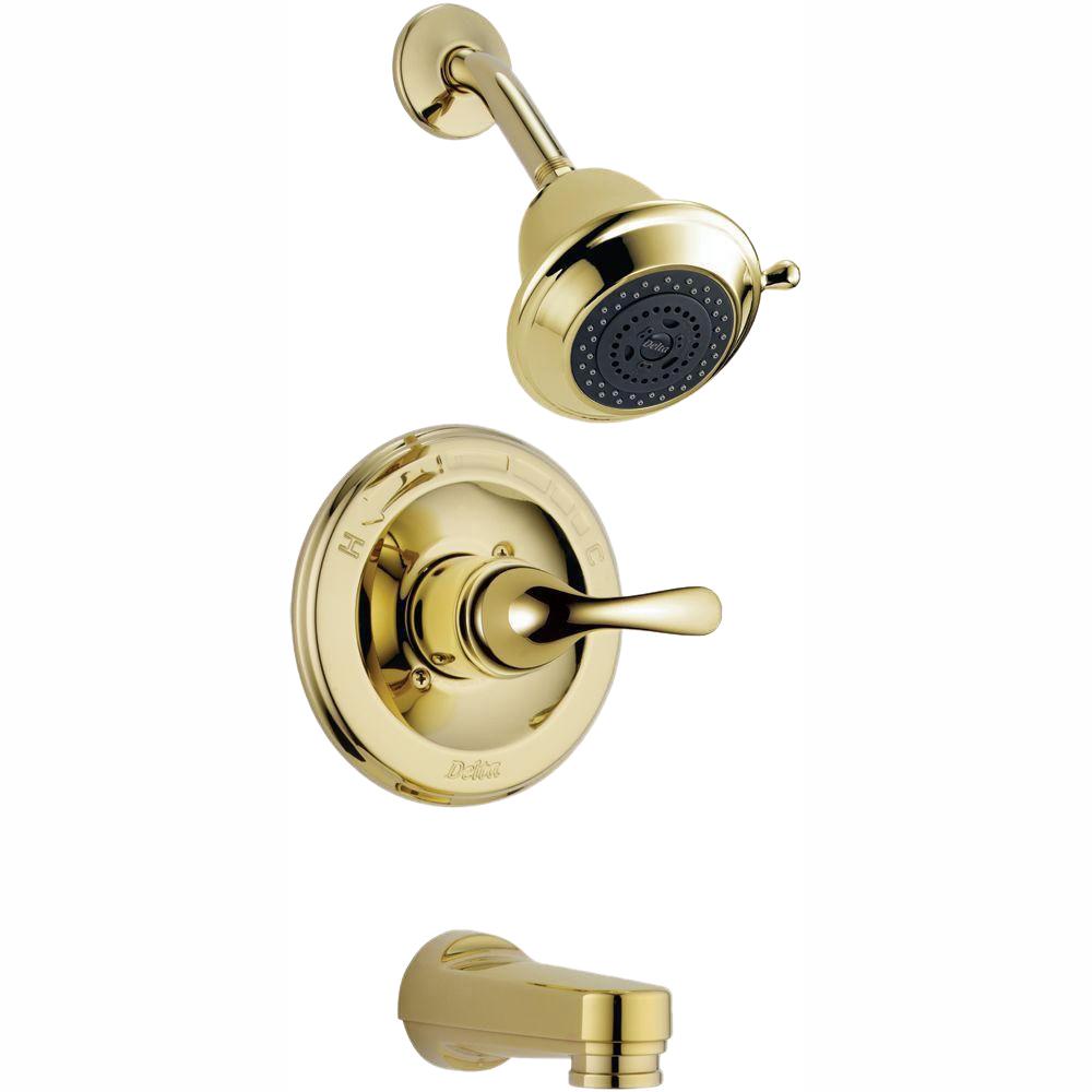 Delta Classic Single Handle 3 Spray Tub And Shower Faucet In