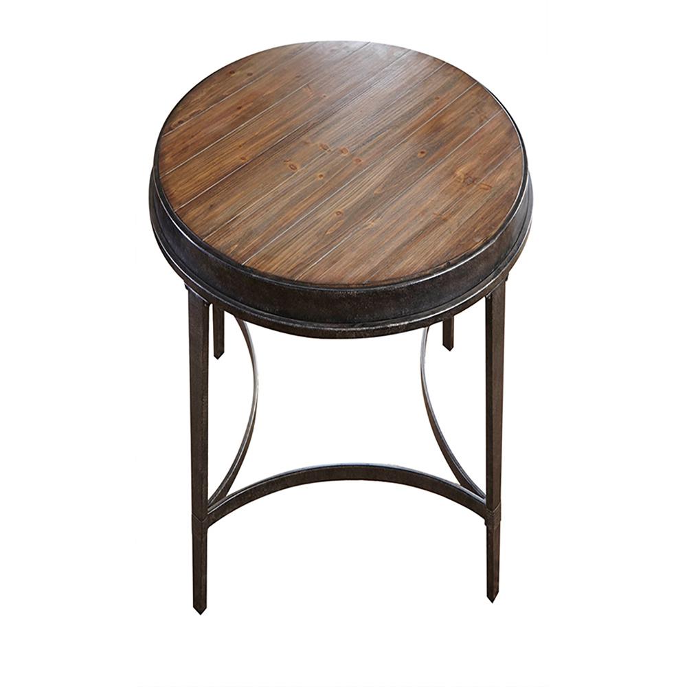 Half Round Brown End TableXATABLE2CRY The Home Depot