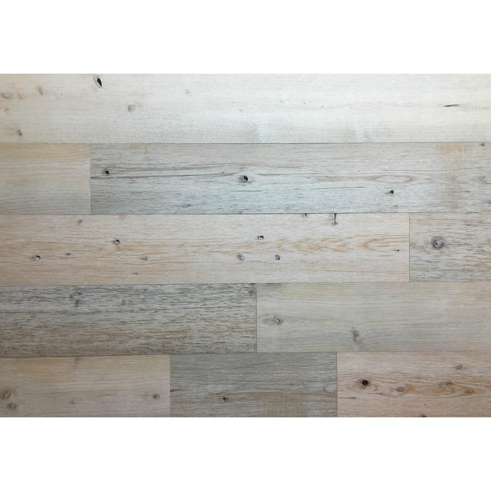 Timberchic Coastal White 5 in. Peel and Stick Wall Applique Panels (20