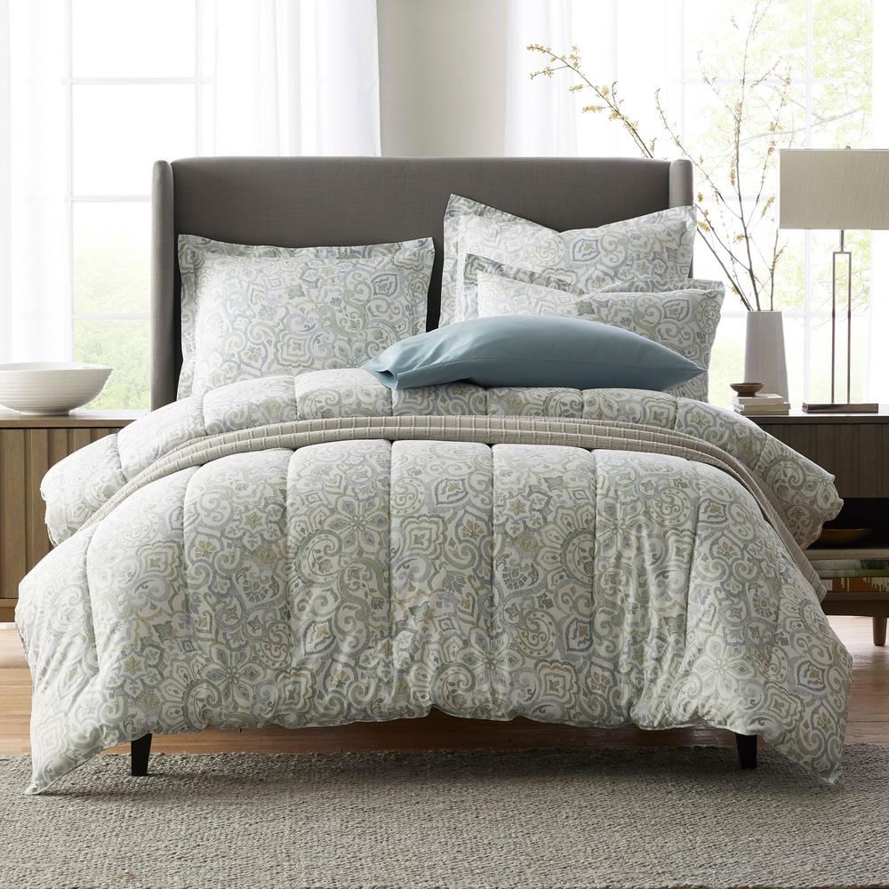 The Company Store Denim/Chambray Cotton Twin Comforter C2F7TDENCHAM
