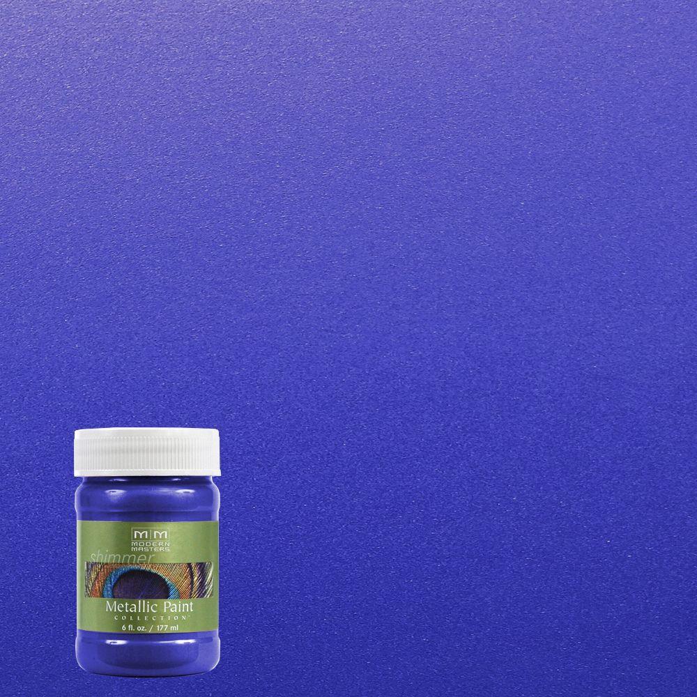 18 Modern Masters Venetian Blue Faux Finish Wall Paint Venetian Blue Water Based Satin Metallic Interior Exterior Paint