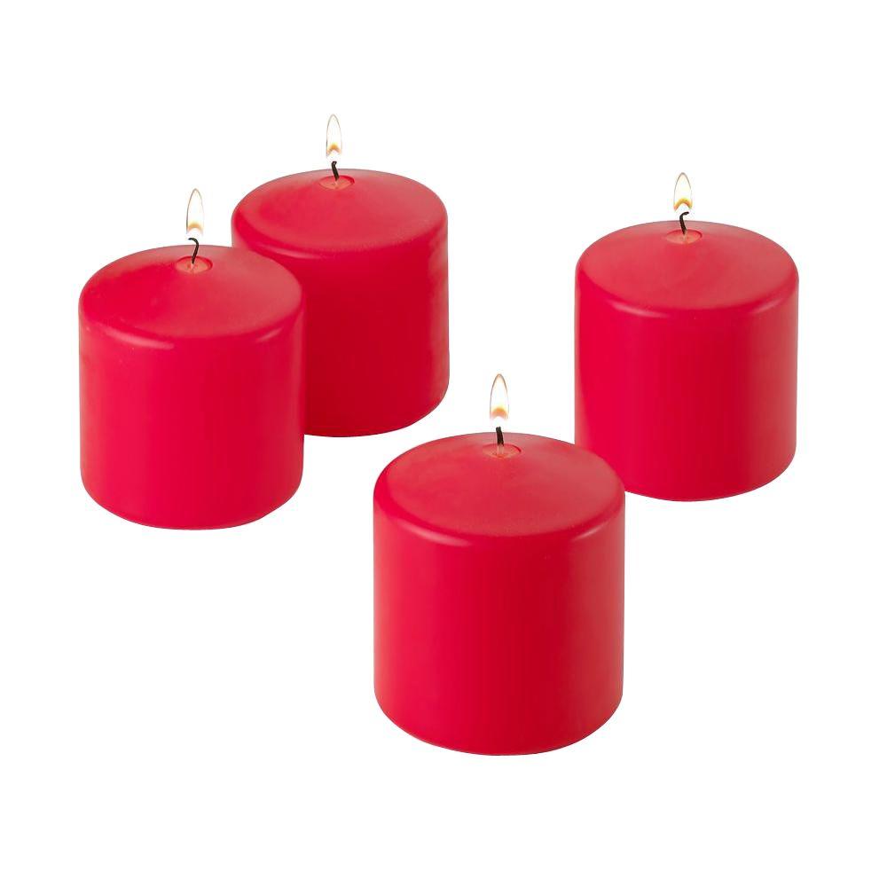 Zest Candle 3 in. x 6 in. Hot Pink Pillar Candles Bulk (12Case)CPZ