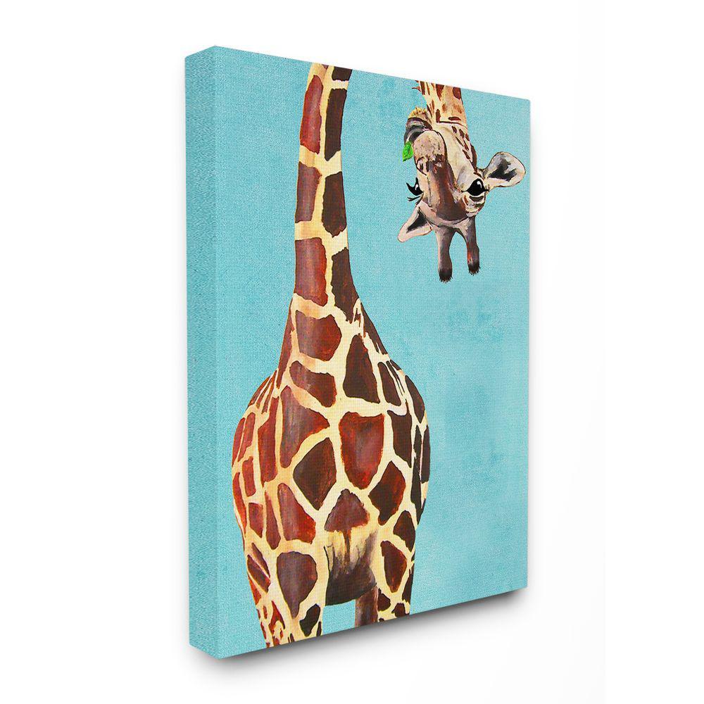 The Stupell Home Decor Collection 30 In X 40 In Curious Giraffe