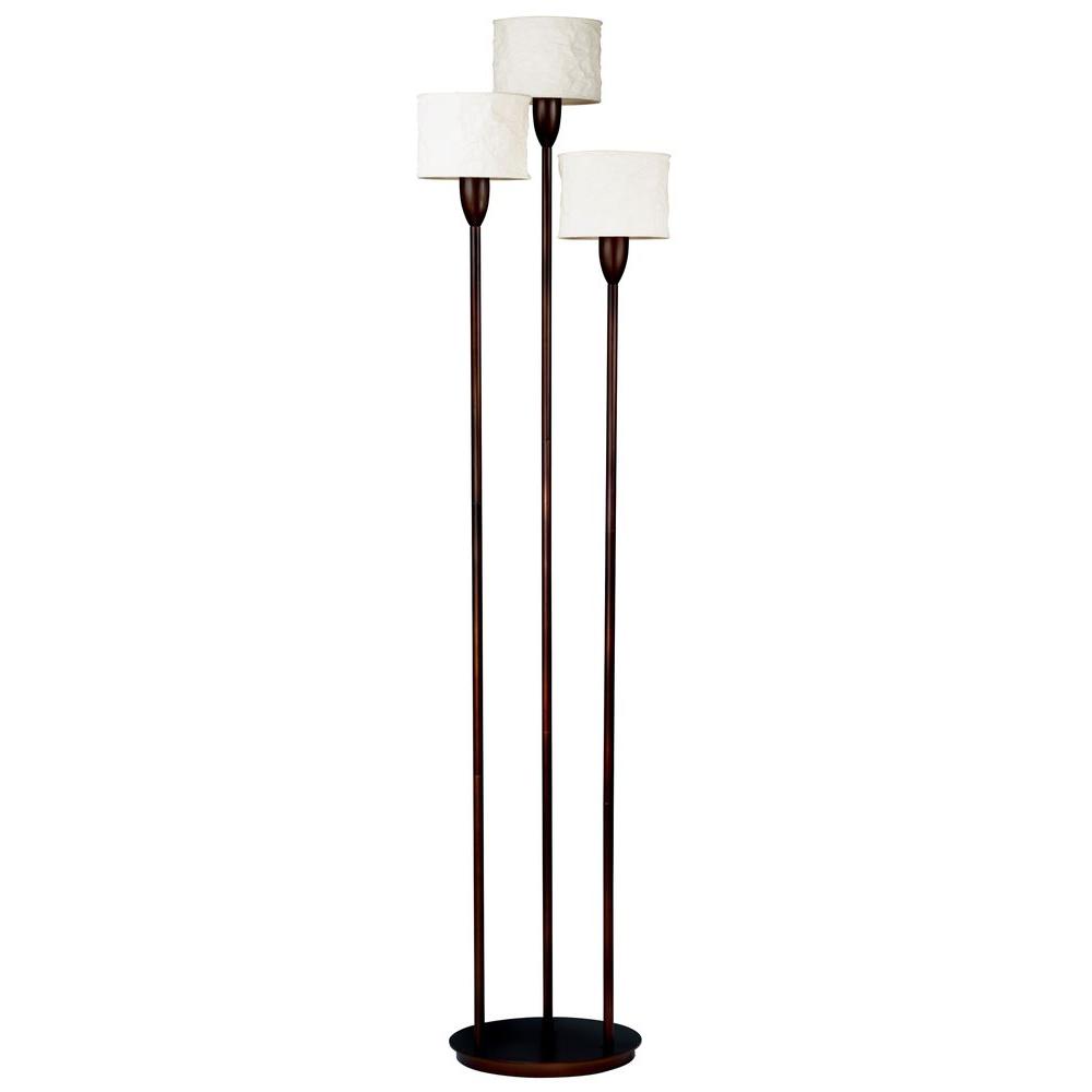 3 light torchiere floor lamp