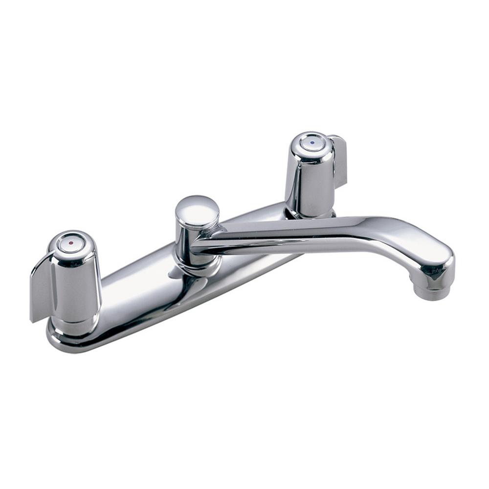 Symmons Origins 2 Handle Standard Kitchen Faucet In Polished Chrome Symmons Origins 2 Handle Standard Kitchen Faucet In Polished Chrome