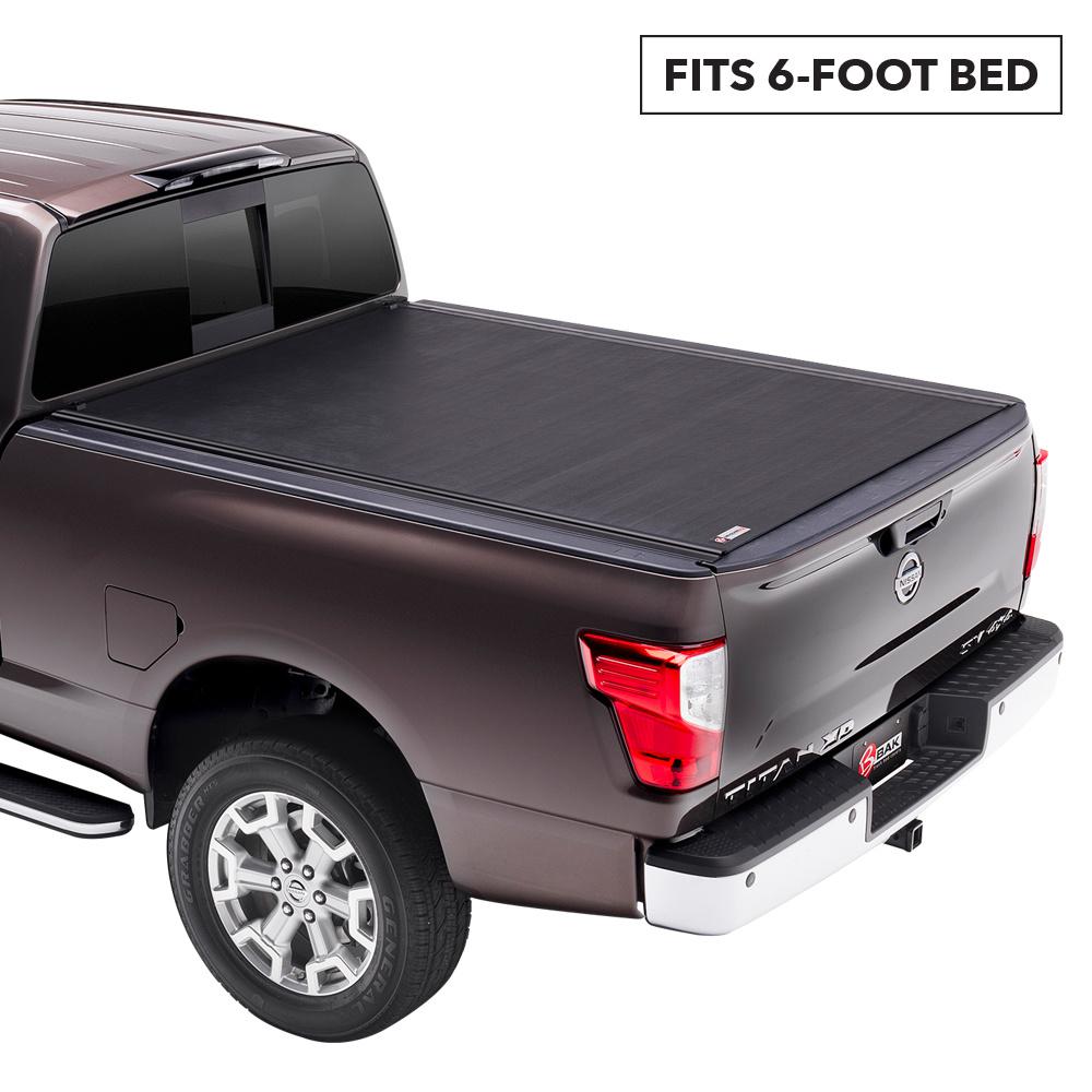 Bak Industries Revolver X2 Tonneau Cover For 05 19 Frontier 6 Ft Bed With Factory Bed Rail Caps 39507 The Home Depot