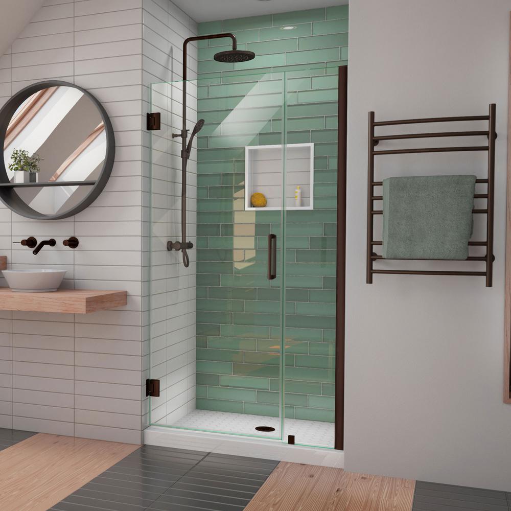 DreamLine UnidoorLS 3839 in. W x 72 in. H Frameless Hinged Shower