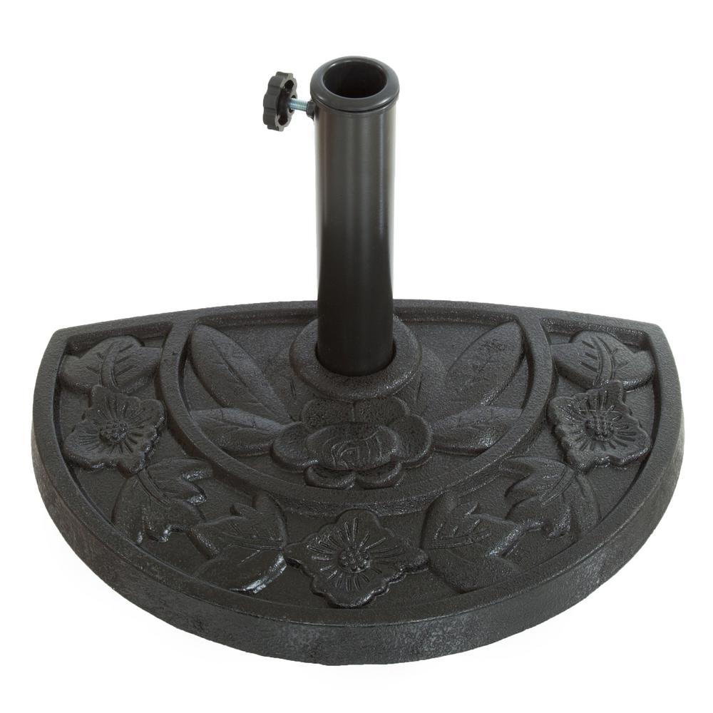 Pure Garden 22 5 Lb Resin Patio Umbrella Base In Black M150056