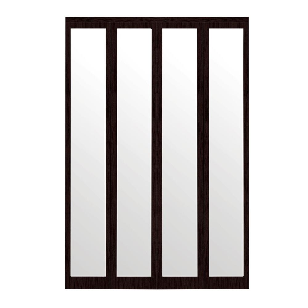 Impact Plus 42 in. x 80 in. MirMel Espresso Mirror Solid Core MDF Full