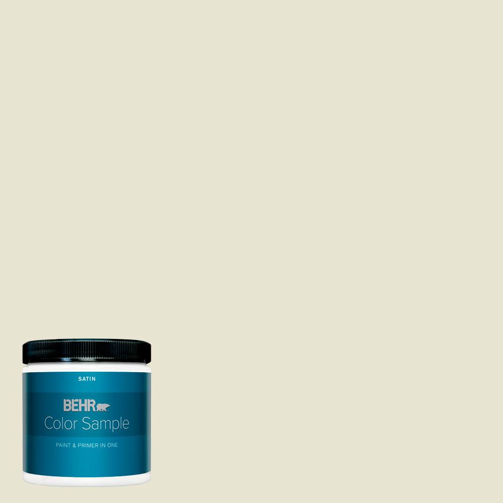 BEHR PREMIUM PLUS 8 oz. 73 Off White Satin Enamel