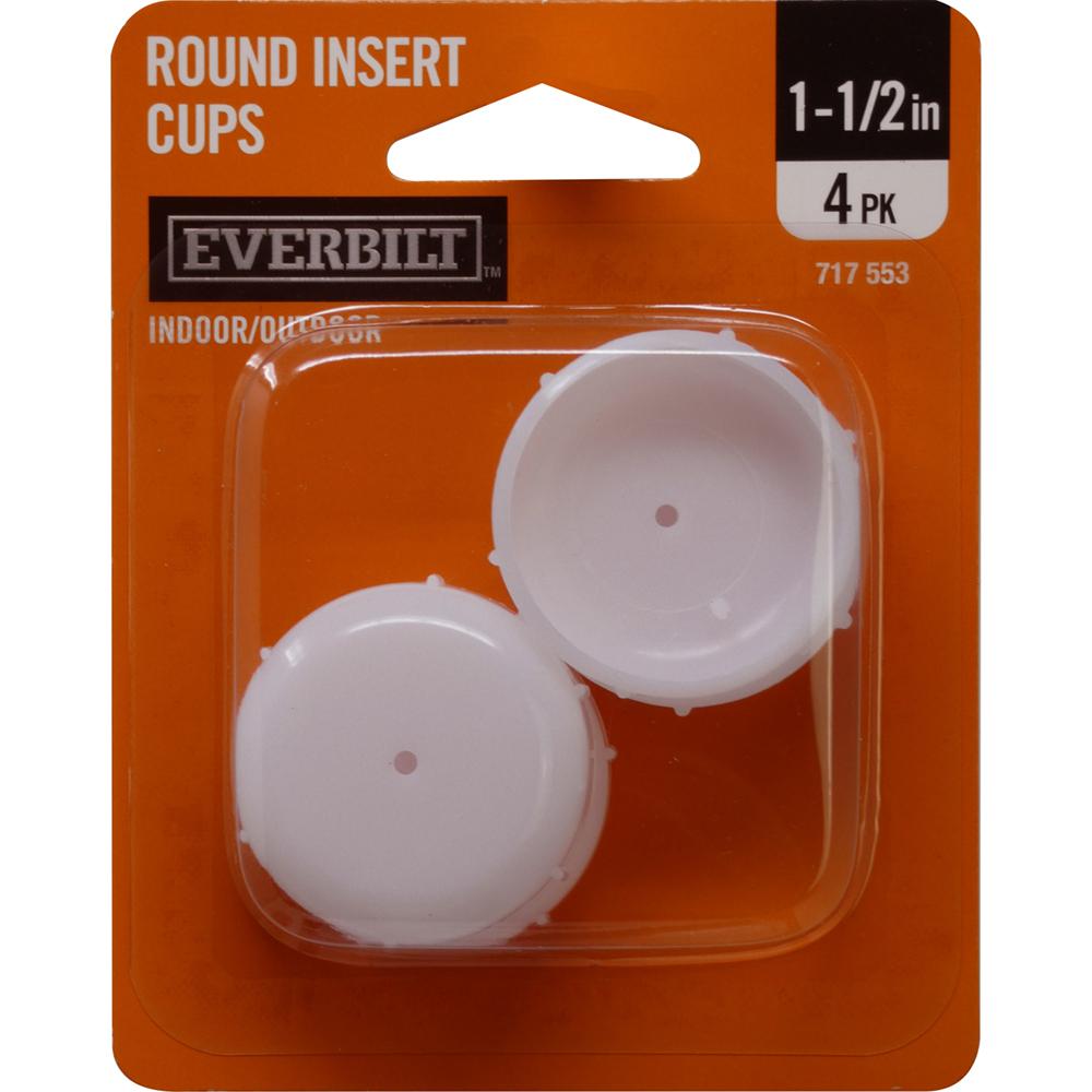 Everbilt 11/2 in. Plastic Insert Patio Cups (4 per Pack)43040 The Home Depot