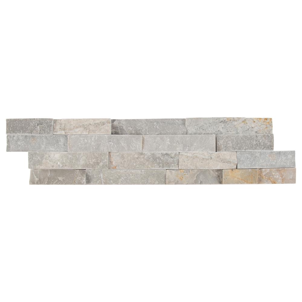 Msi Sunset Silver Splitface Ledger Panel 6 In X 24 In Natural