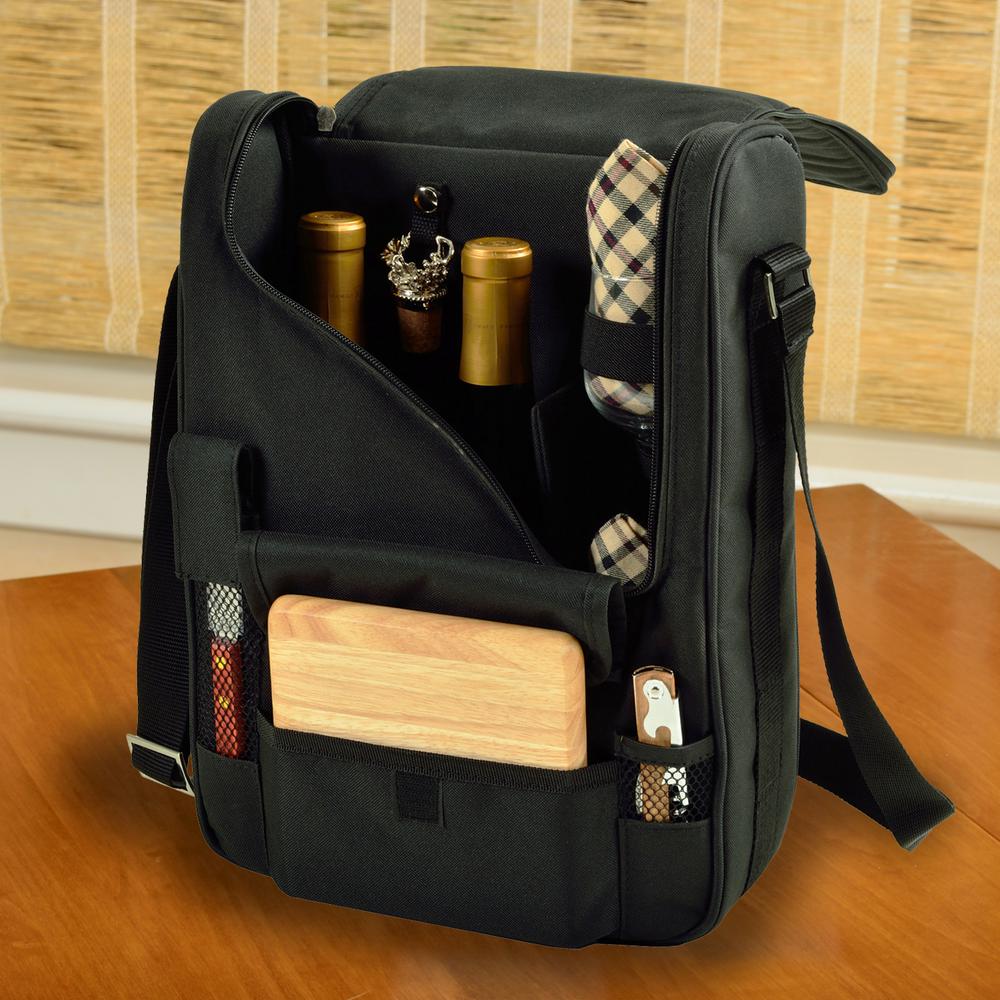 wine box cooler bag with glasses