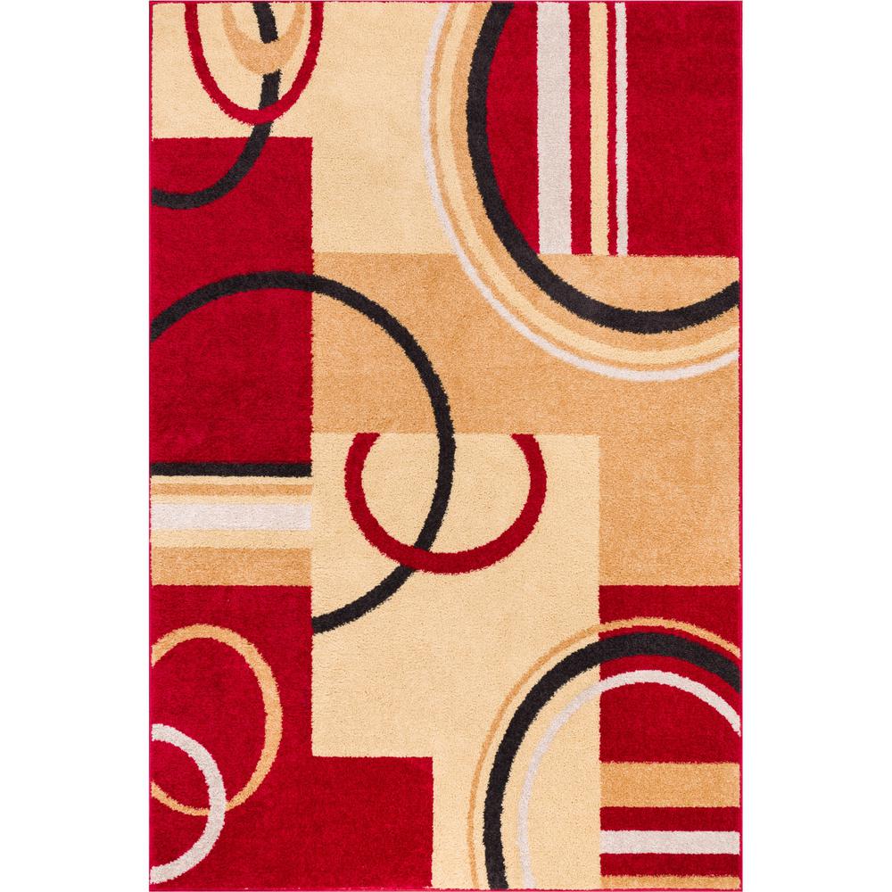 Well Woven Mystic Boombastic Red 8 Ft X 10 Modern Geometric Well Woven Mystic Boombastic Red 8 Ft X 10 Modern Geometric Area Rug