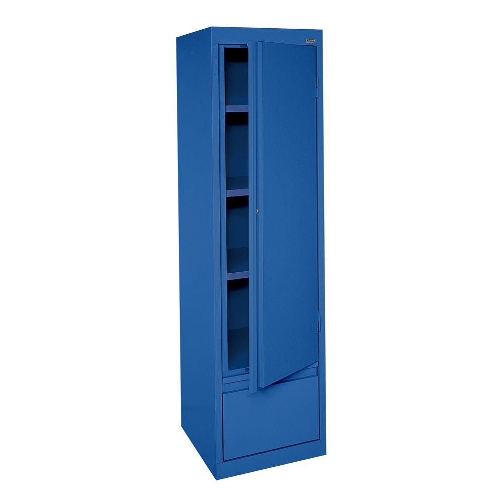 Blue Office Storage Cabinets Home Furniture The System Series 17 In W X 64 H 18