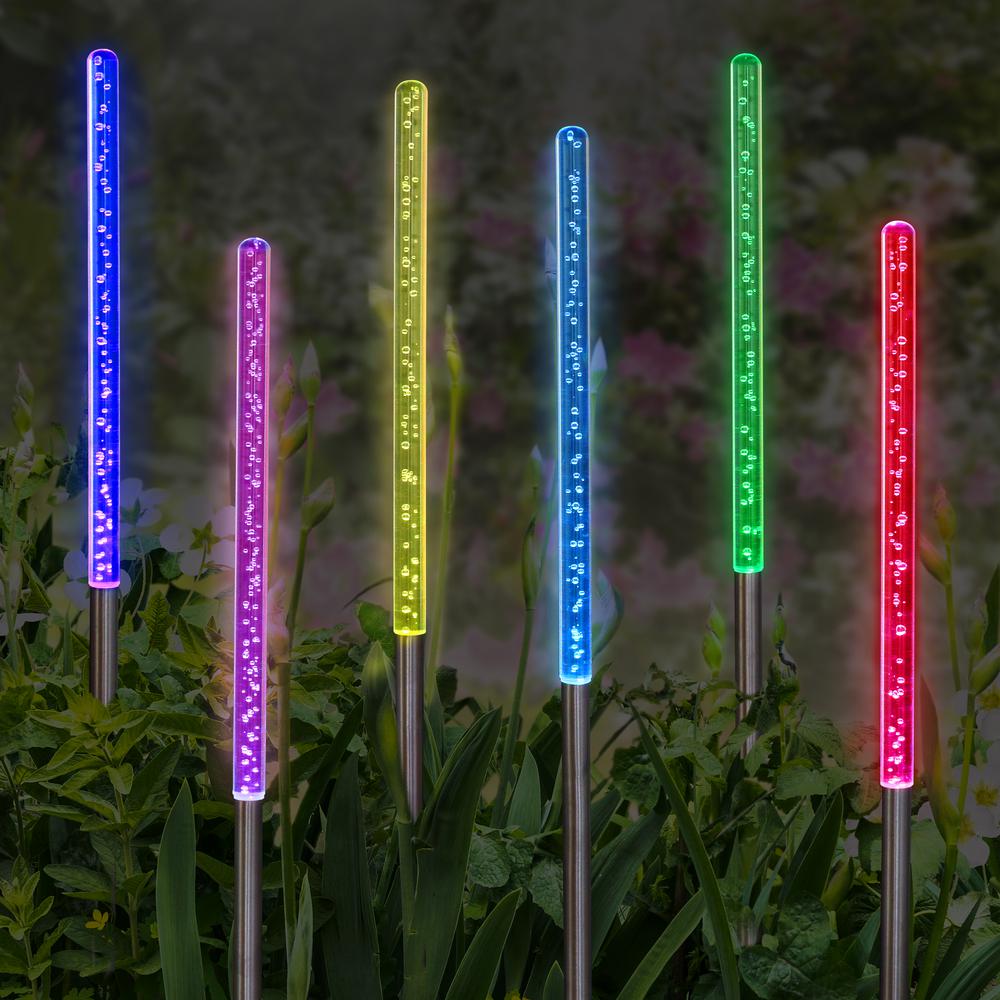 Amazon Com Color Changing Pavimentar Garden Stakes