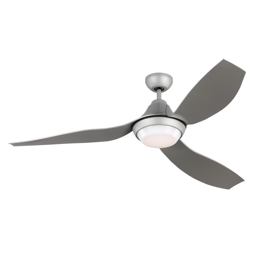 Monte Carlo Avvo 56 In Led Indoor Outdoor Grey Ceiling Fan With Led Indoor Outdoor Grey Ceiling Fan With Light Kit