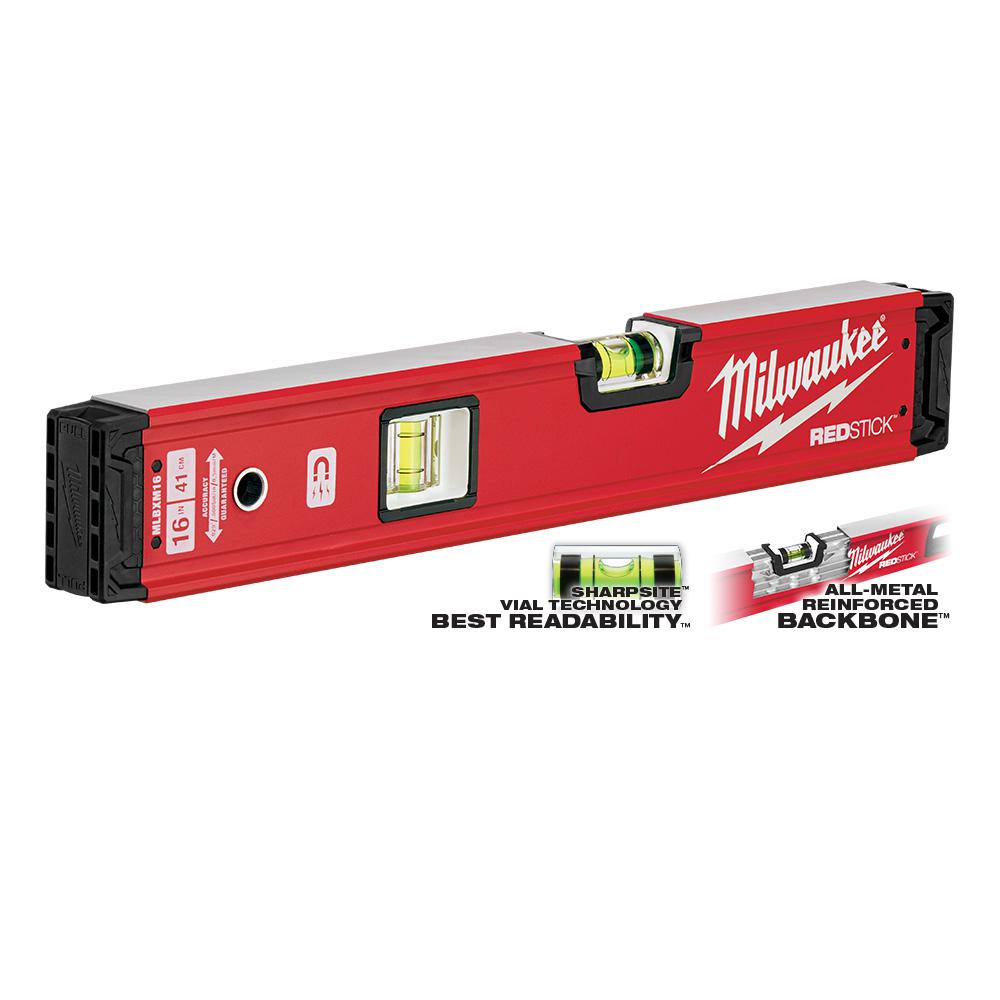 Milwaukee 16 in. REDSTICK Box LevelMLBXM16 The Home Depot