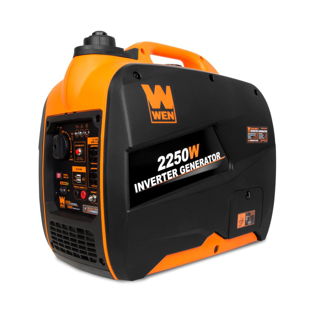 WEN Super Quiet 2250-Watt Gas-Powered Portable Inverter Generator with Fuel Shut-