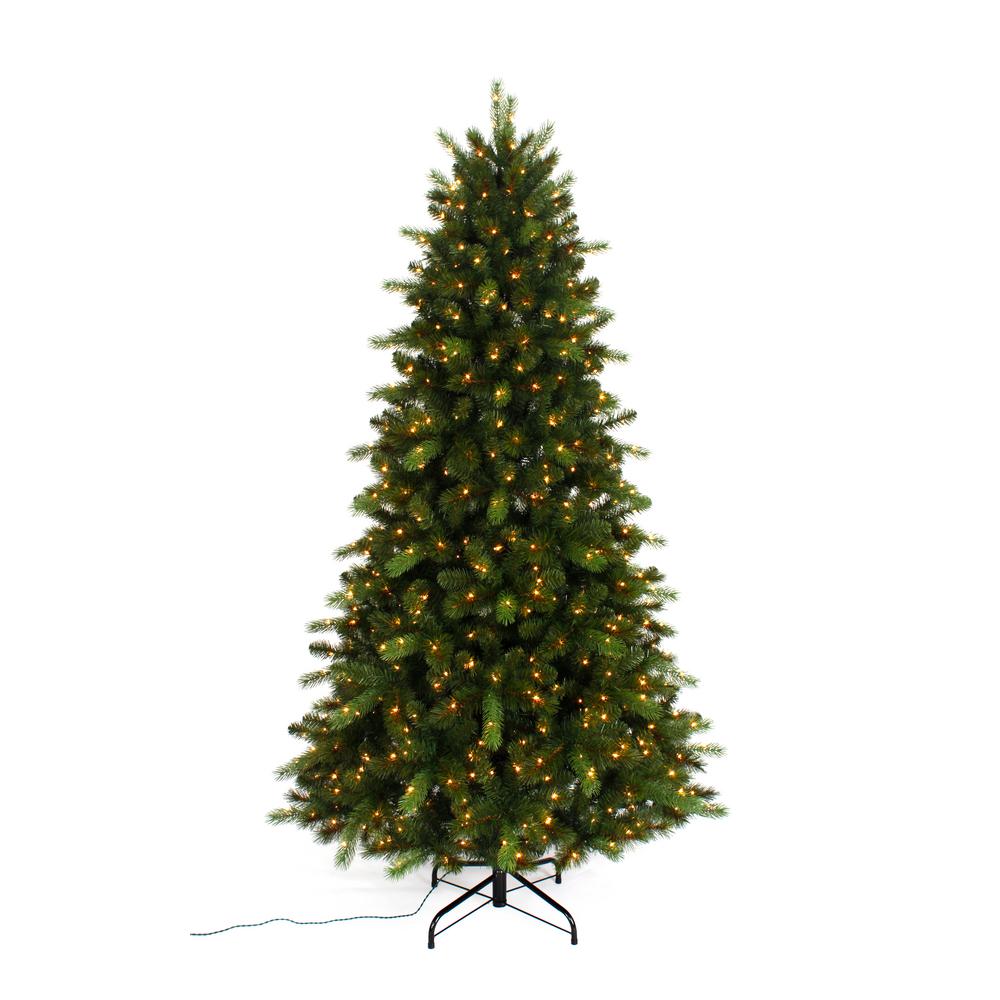 Home Accents Holiday 7.5 ft. 8-Function Artificial Christmas Tree