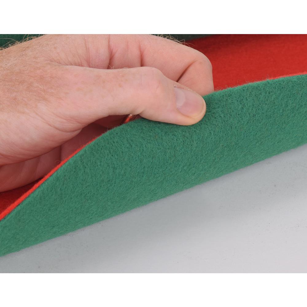 The Christmas Tree Stand Mat 30 In Reversible Red Green Floor Protector Cts 30 C The Home Depot