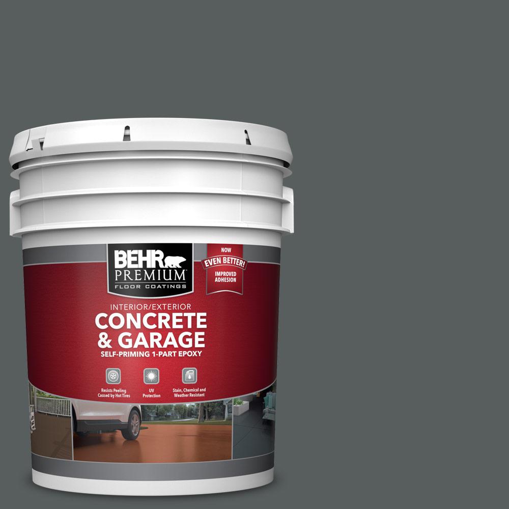 Epoxy Paint Garage Floor The Home Depot 5 Gal