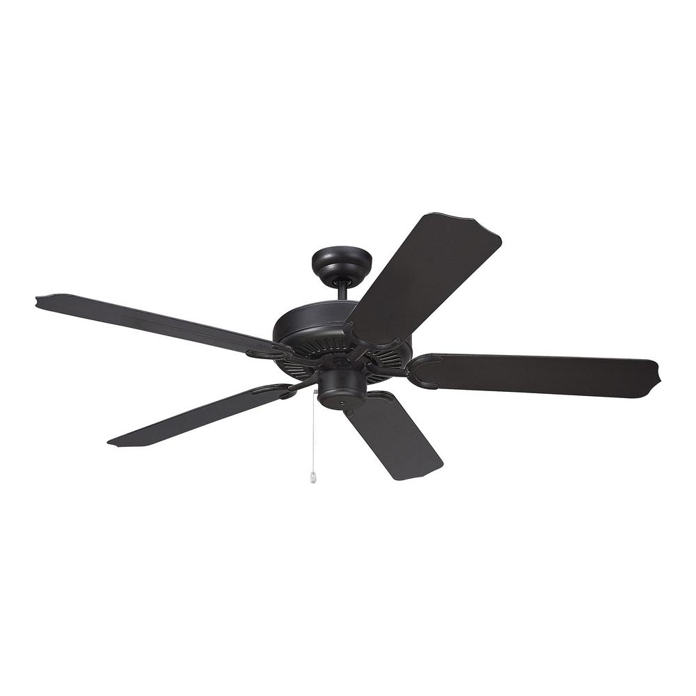 UPC 026586102044 product image for Monte Carlo Ceiling Fans Weatherford 52 in. Matte Black ABS Ceiling Fan 5WF52BK | upcitemdb.com