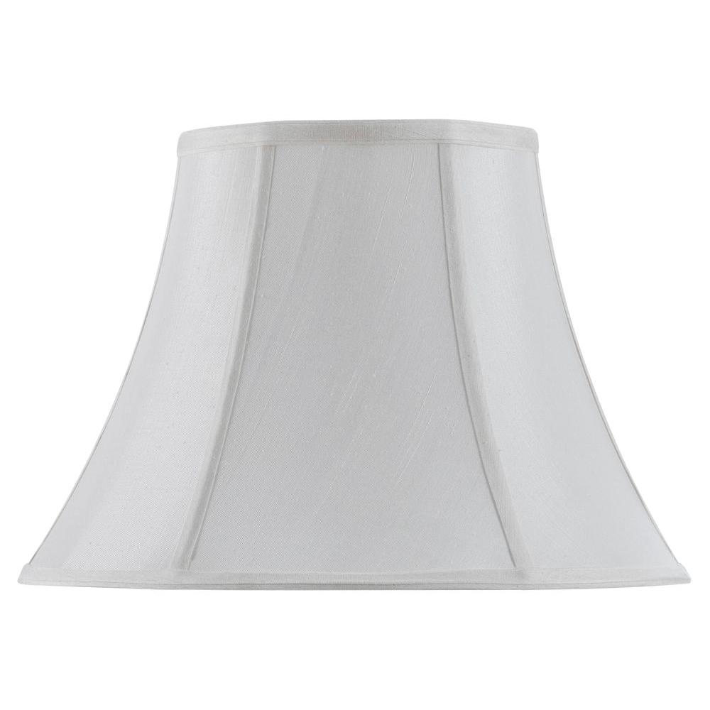 CAL Lighting 18 in. White Vertical Piped Basic Bell Lamp ShadeSH8104/