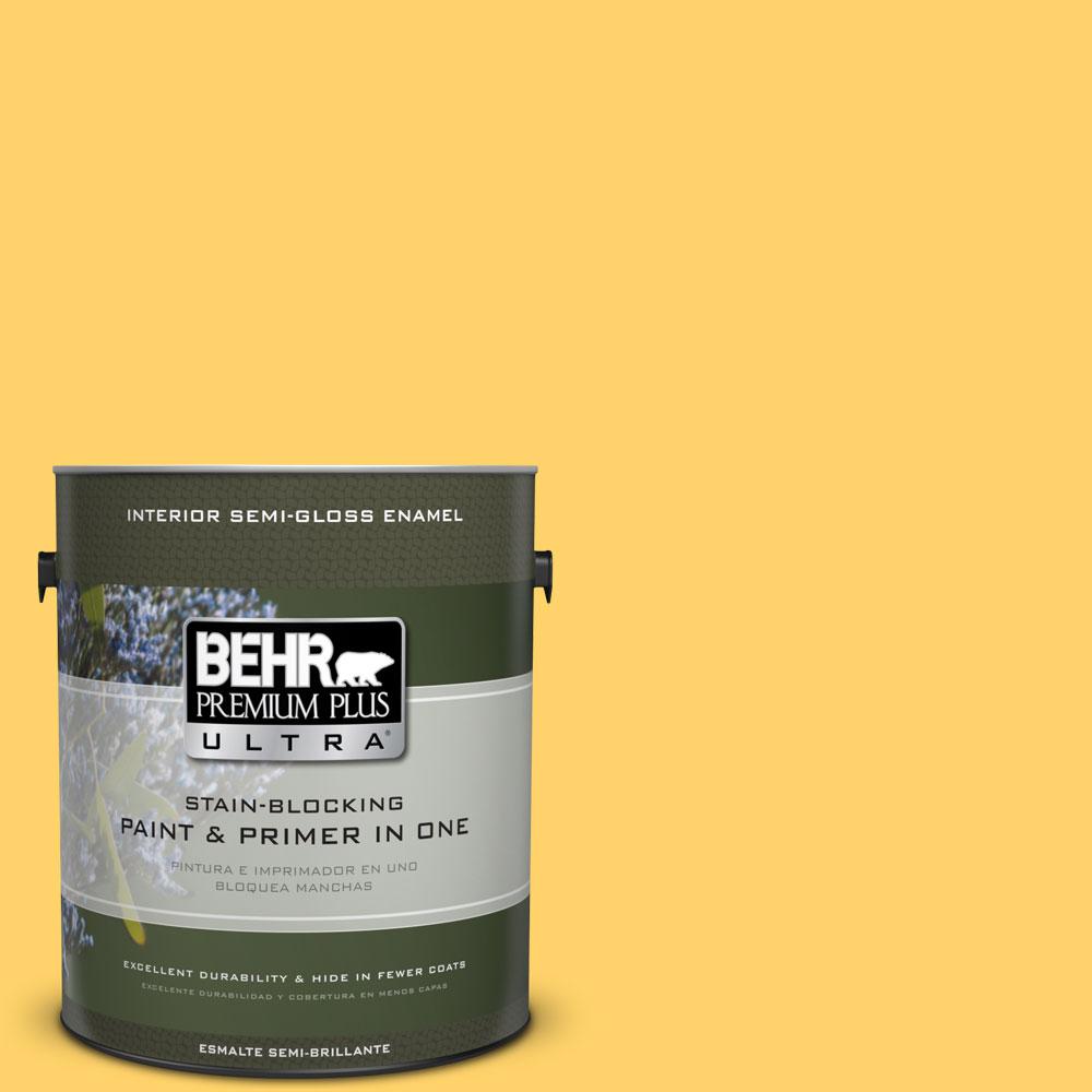 BEHR Premium Plus Ultra 1gal. P2905 Squash Blossom SemiGloss Enamel